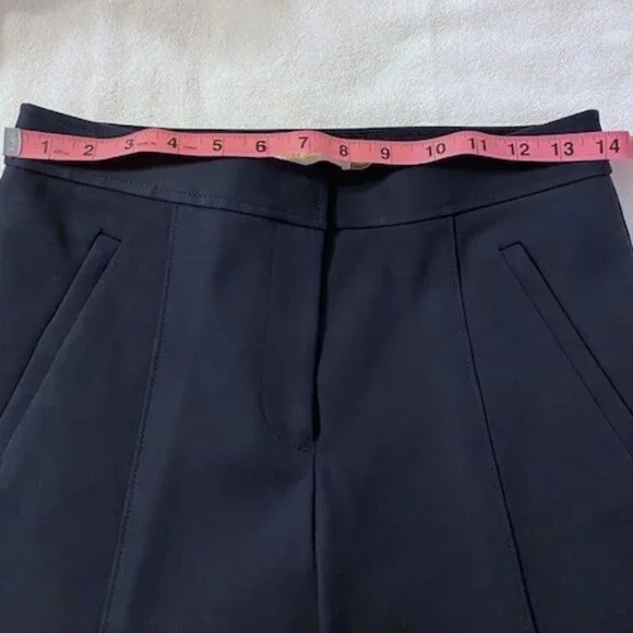 Tory Burch Vanner Pant Navey Blue Cropped Ankle Size 2 - Picture 5 of 6